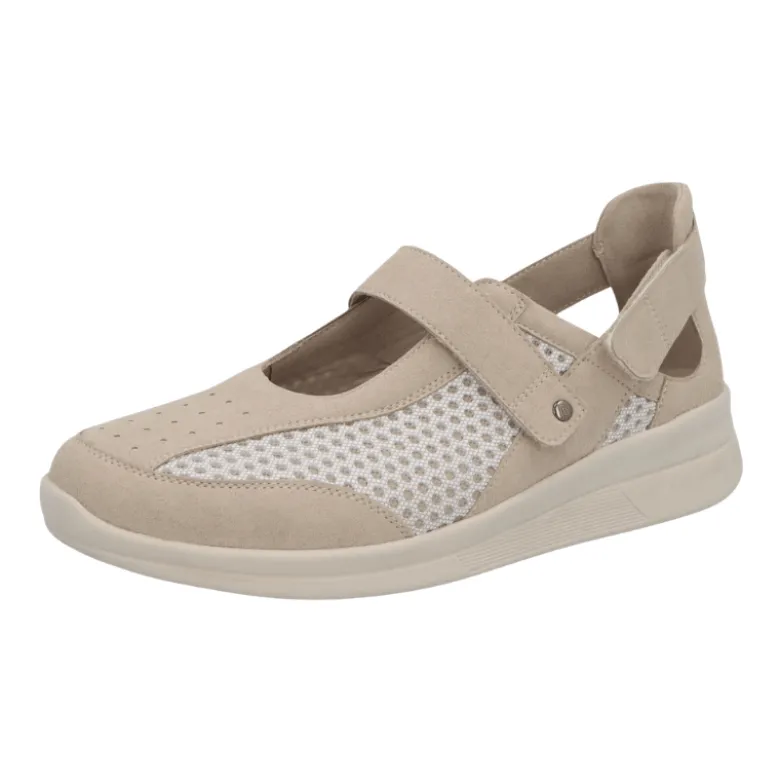 Berkemann ballerina med velcro - Beige