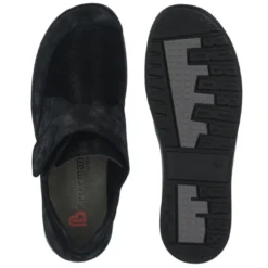 Berkemann damesko med velcro - Sort