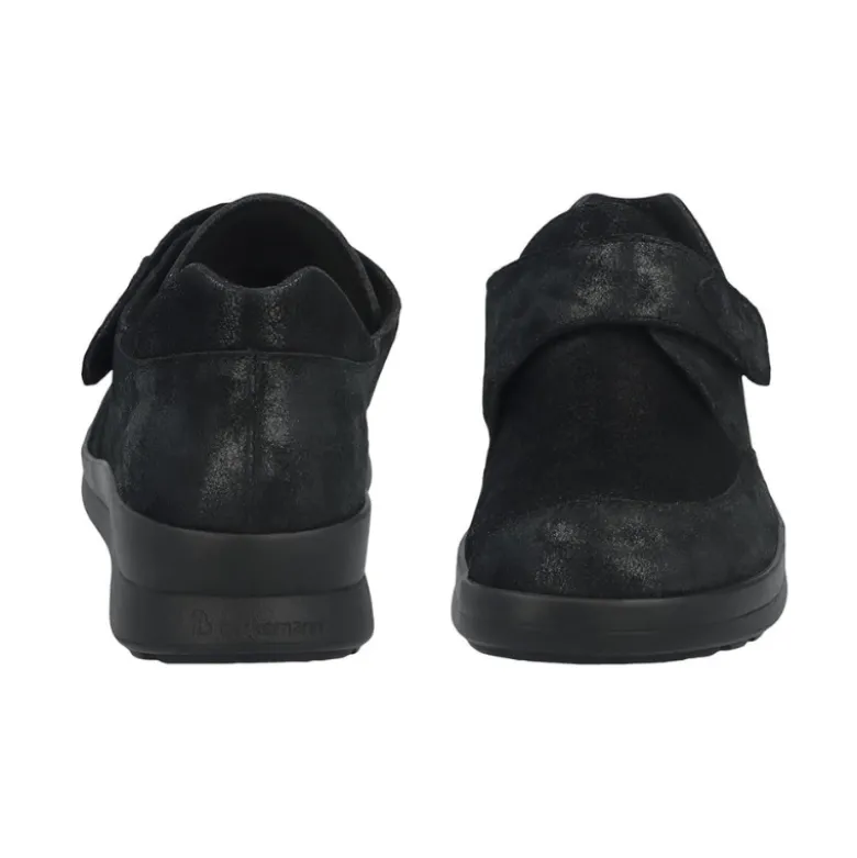 Berkemann damesko med velcro - Sort