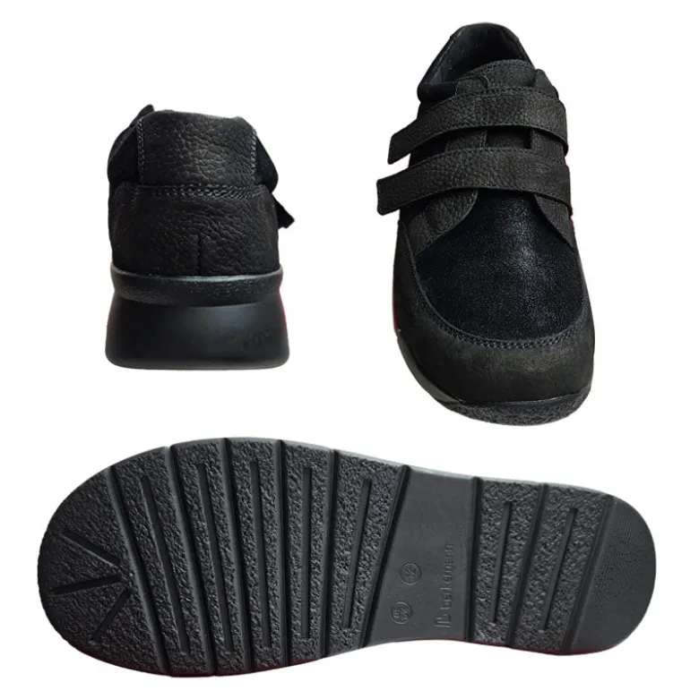 Berkemann herresko med velcro - Sort