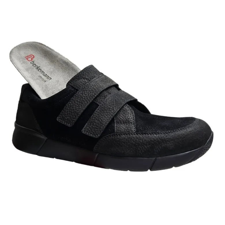 Berkemann herresko med velcro - Sort
