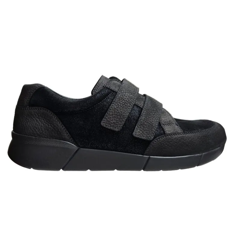 Berkemann herresko med velcro - Sort