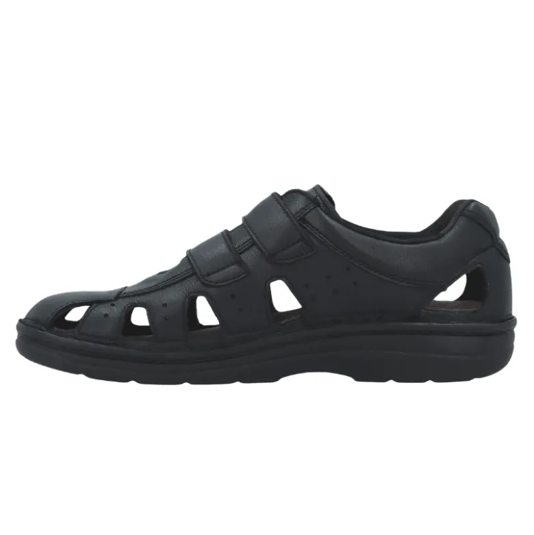 Berkemann lukket herresandal - Sort