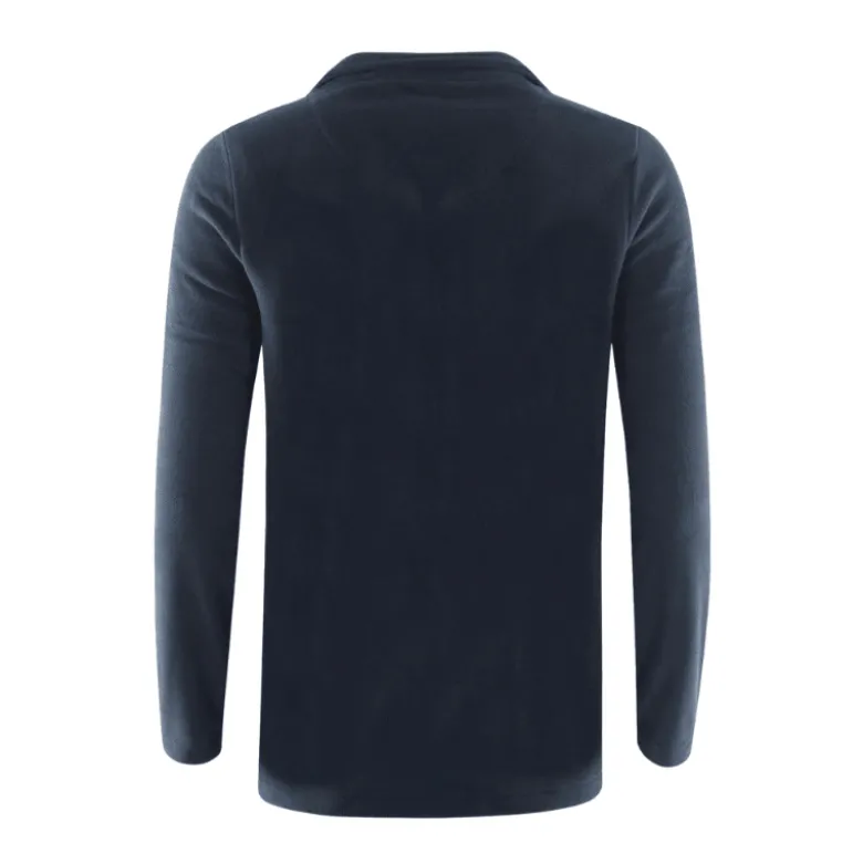Cardigan i fleece til damer - Mørkeblå