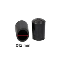 Dupsko Ø12 mm - Sort