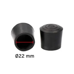 Dupsko Ø22 mm - Sort