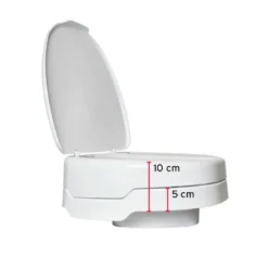 Ezy-Fit toiletforhøjer med låg, 5-10 cm