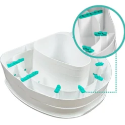 Ezy-Fit toiletforhøjer med låg, 5-10 cm