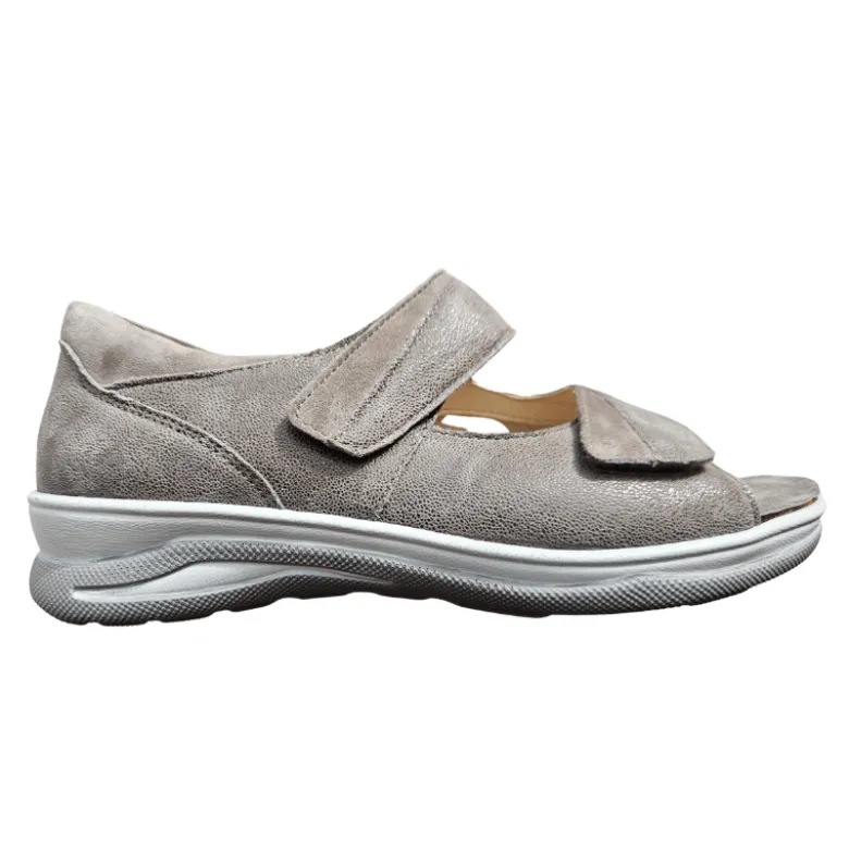 Fidelio damesandal med velcro - Beige
