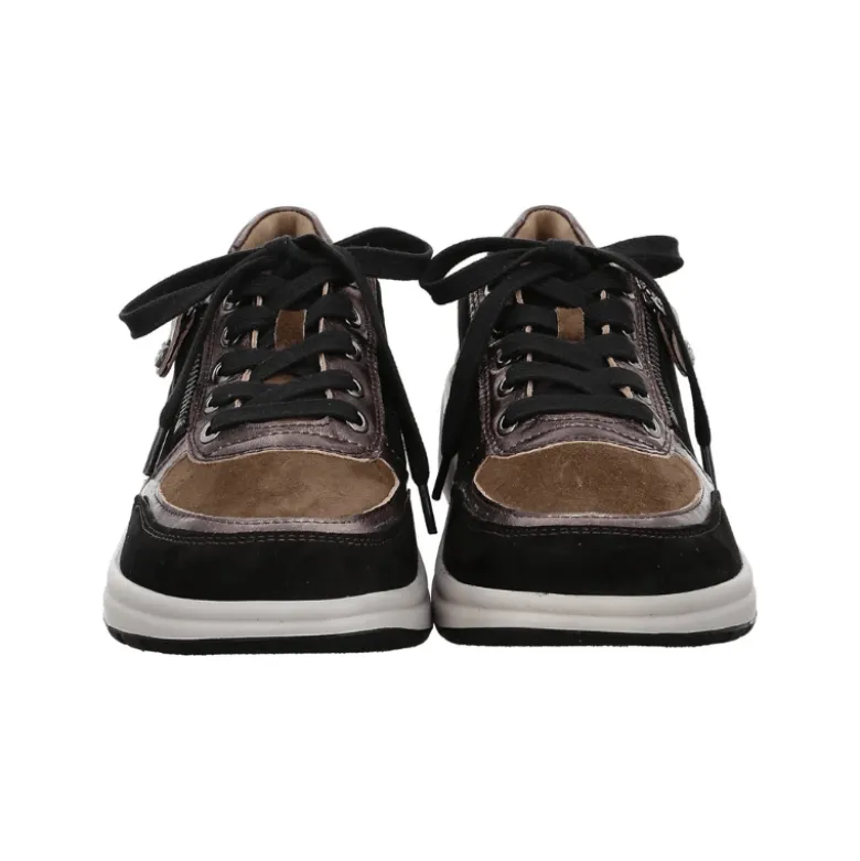Fidelio sporty damesneaker - Sort/brun