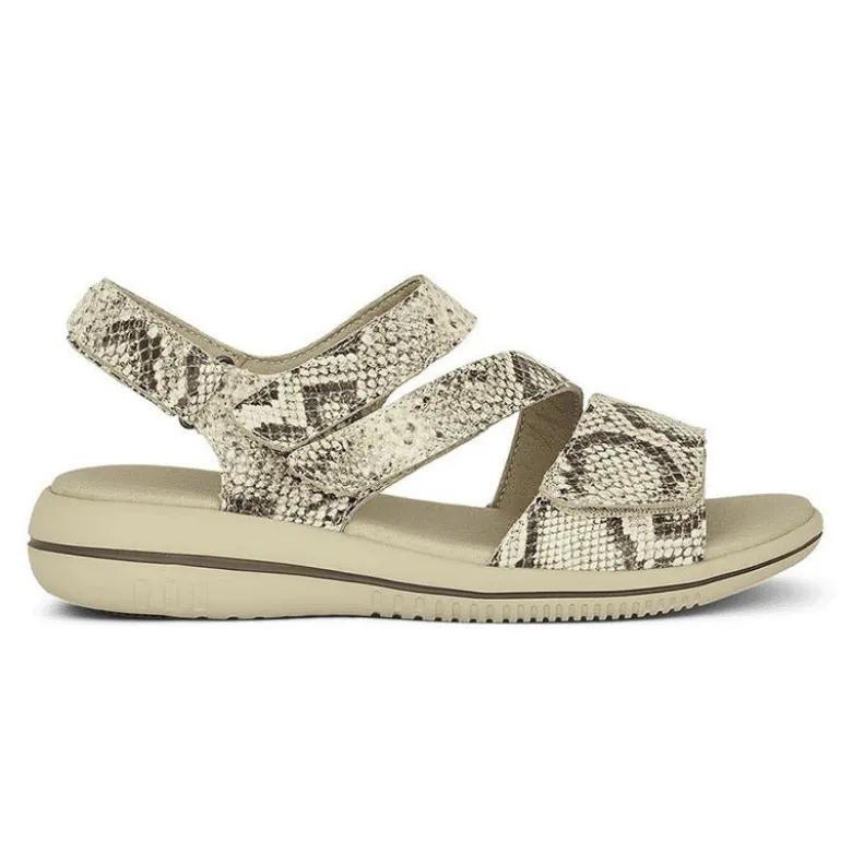 Green Comfort damesandal - Snake