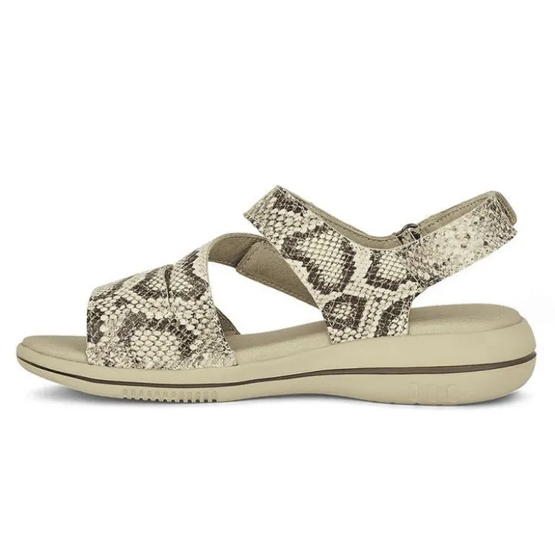 Green Comfort damesandal - Snake
