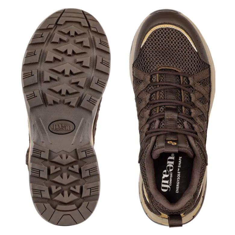 Green Comfort damesneaker - Brun
