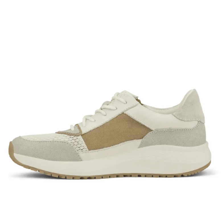 Green Comfort damesneaker - Offwhite