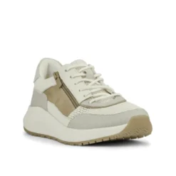 Green Comfort damesneaker - Offwhite