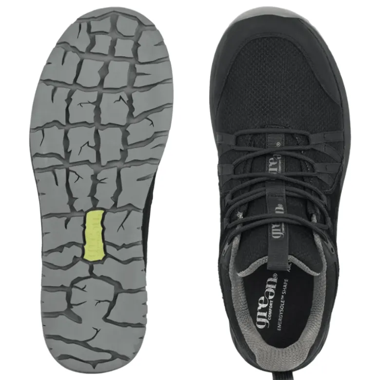 Green Comfort outdoor herresneaker - Sort