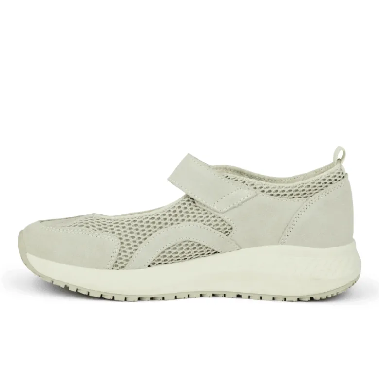 Green Comfort sporty ballerina - Hvid