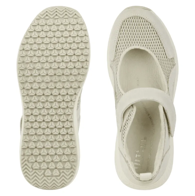 Green Comfort sporty ballerina - Hvid