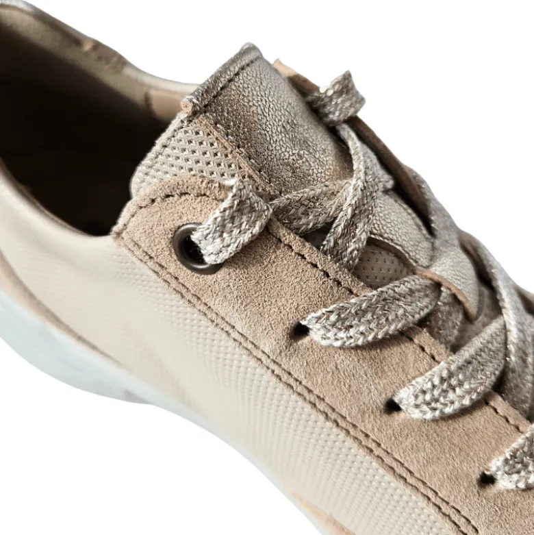 Hartjes sporty damesneaker - Beige