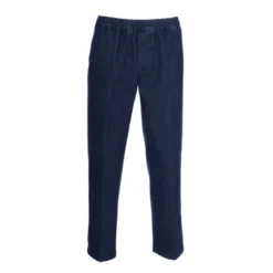 Jeans med elastik i taljen - Blå