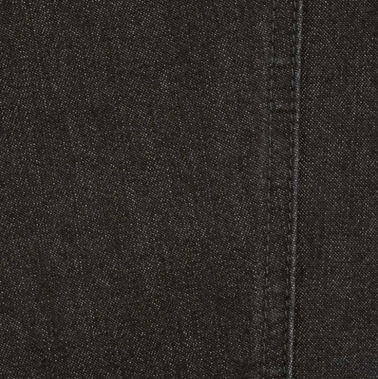 Jeans med elastik i taljen - Koksgrå/sort