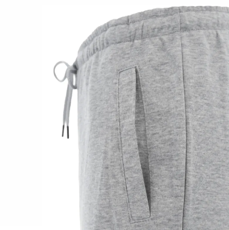 Knælange shorts med elastik - Grå