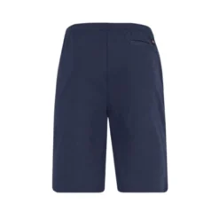 Knælange shorts med elastik - Marineblå