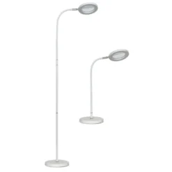 LED luplampe til gulv og bord - 3x forstørrelse