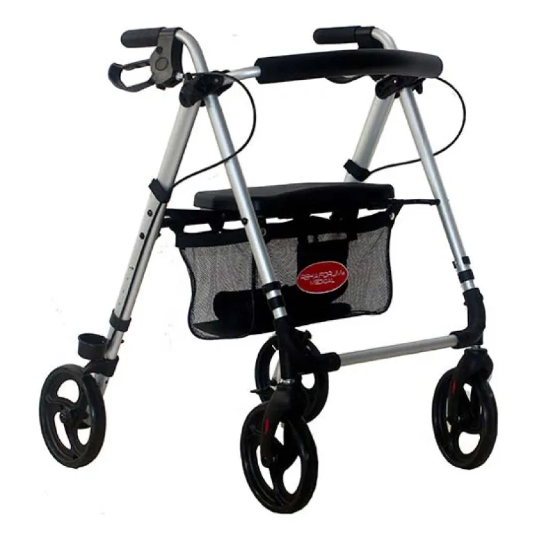 Letvægts rollator - Sølv