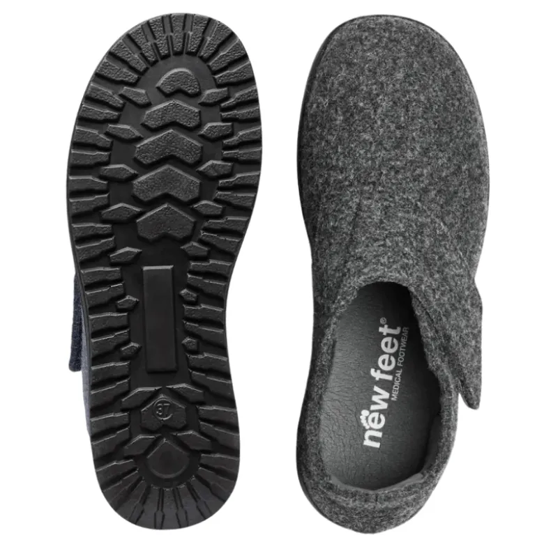 New Feet damehjemmesko - Grå