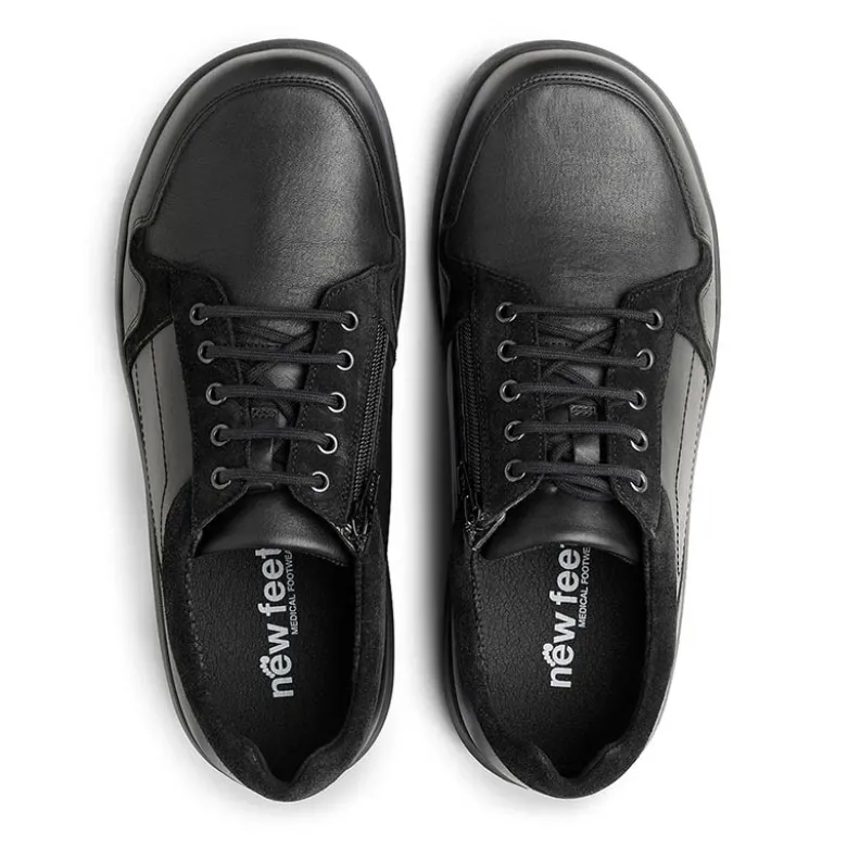 New Feet klassisk herresko - Sort