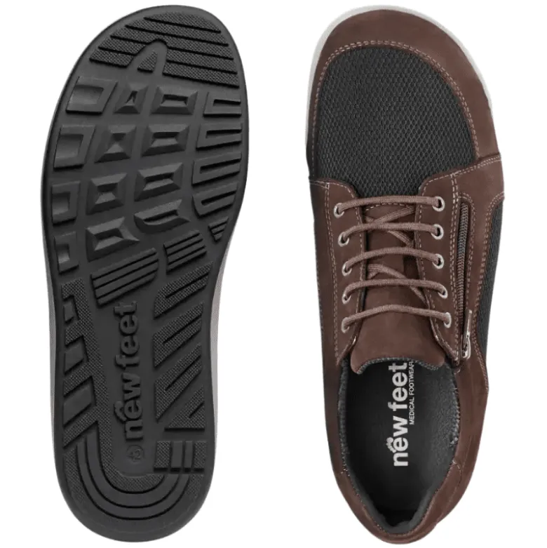 New Feet sporty herresko - Brun