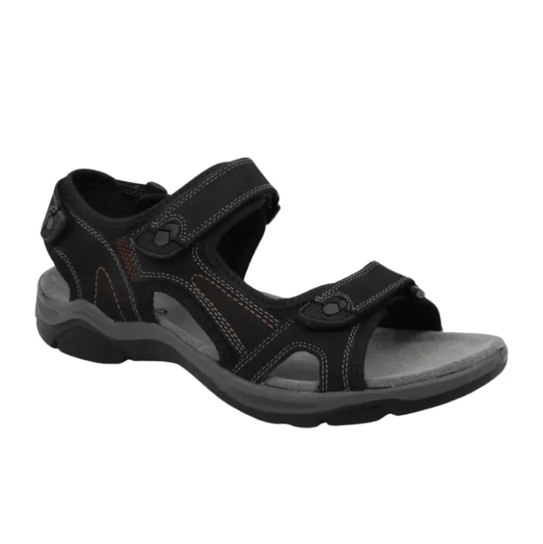 Rohde fleksibel herresandal - Sort