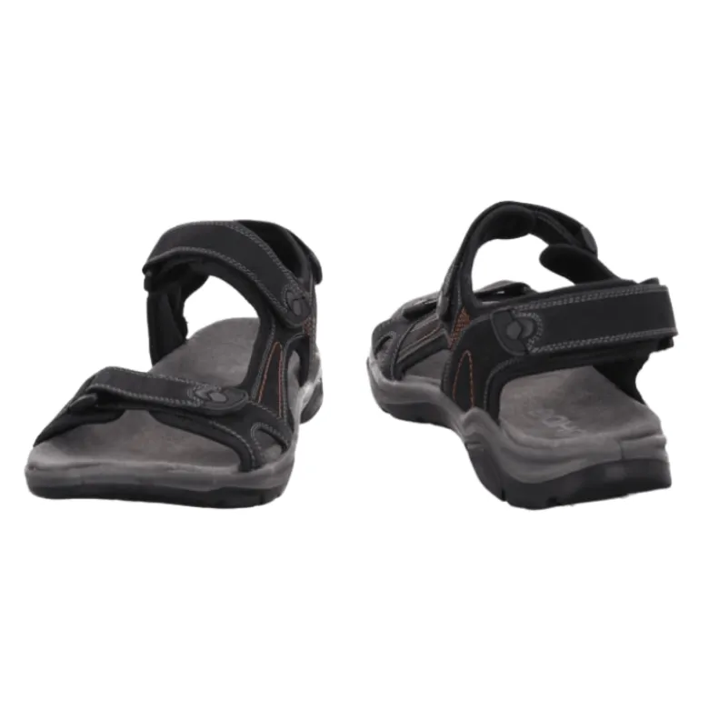 Rohde fleksibel herresandal - Sort