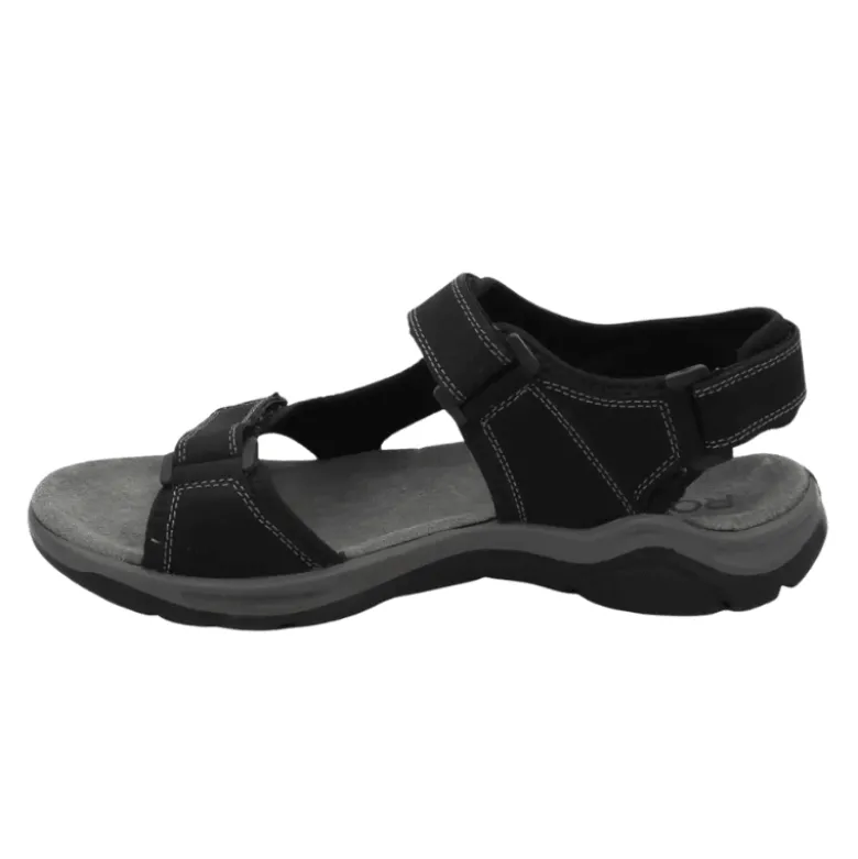 Rohde fleksibel herresandal - Sort