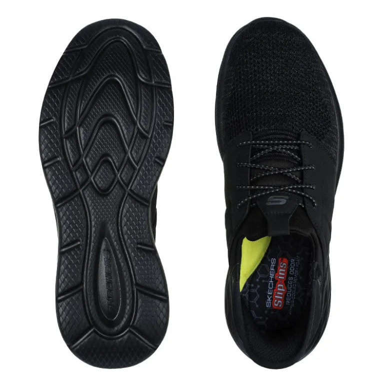 Skechers let slip-in herresko - Sort