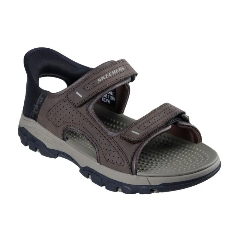 Skechers slip-in herresandal - Brun