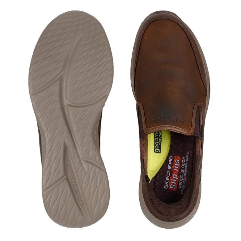 Skechers slip-in herresko - Brun