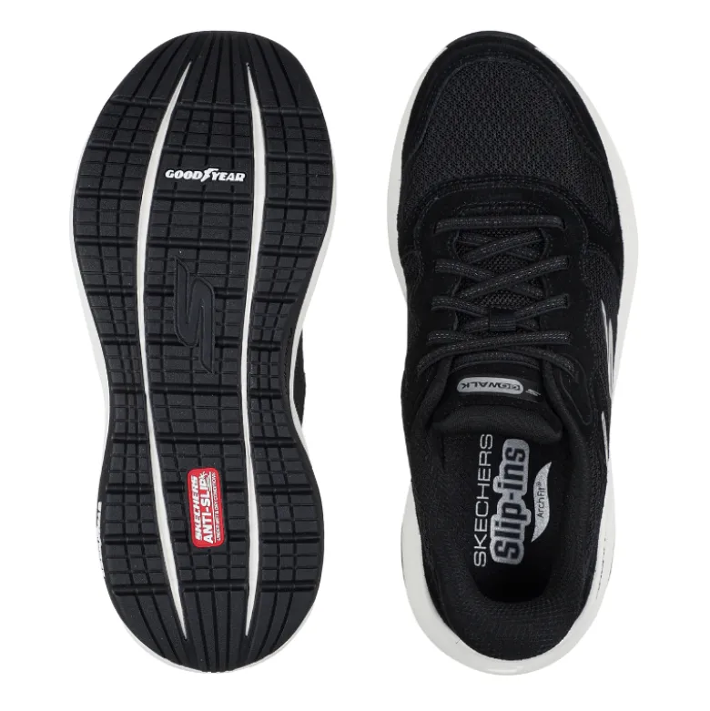 Skechers slip-in herresneaker - Sort/hvid