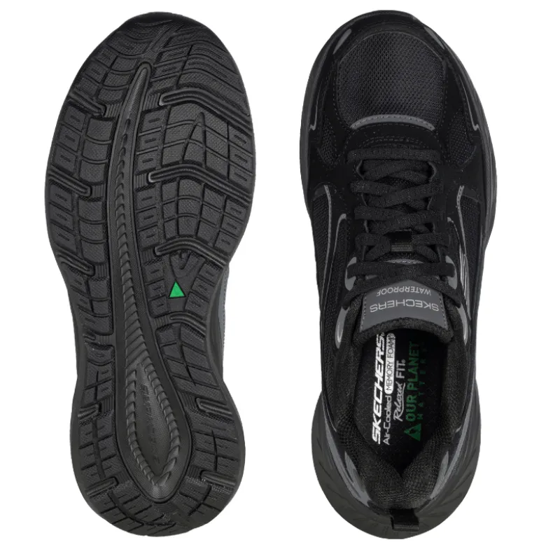 Skechers vandtæt damesneaker - Sort