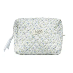 Stor toilettaske i quilt - Blomstret
