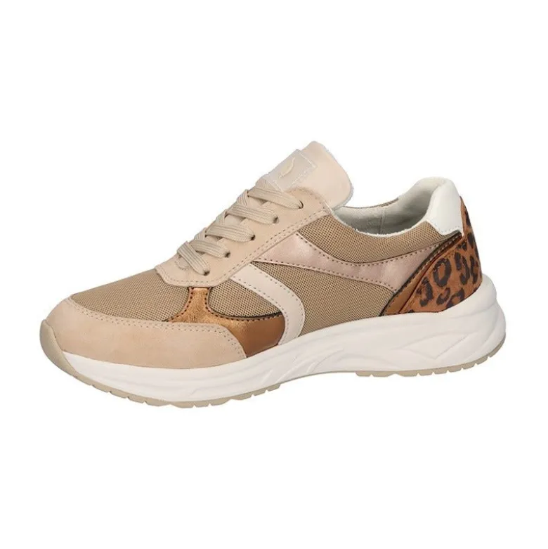 Waldläufer damesneaker - Beige/Leopard