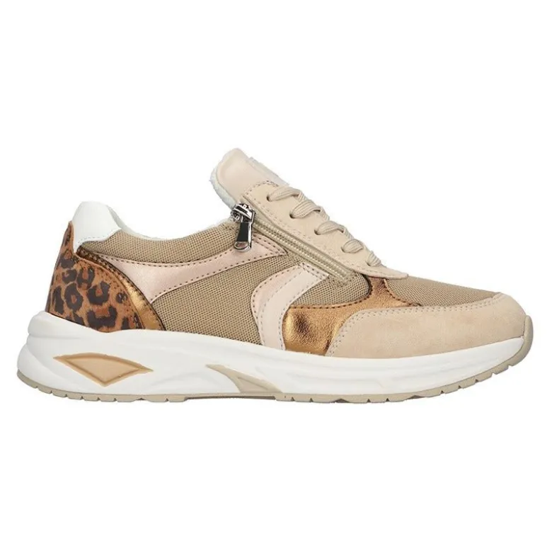 Waldläufer damesneaker - Beige/Leopard