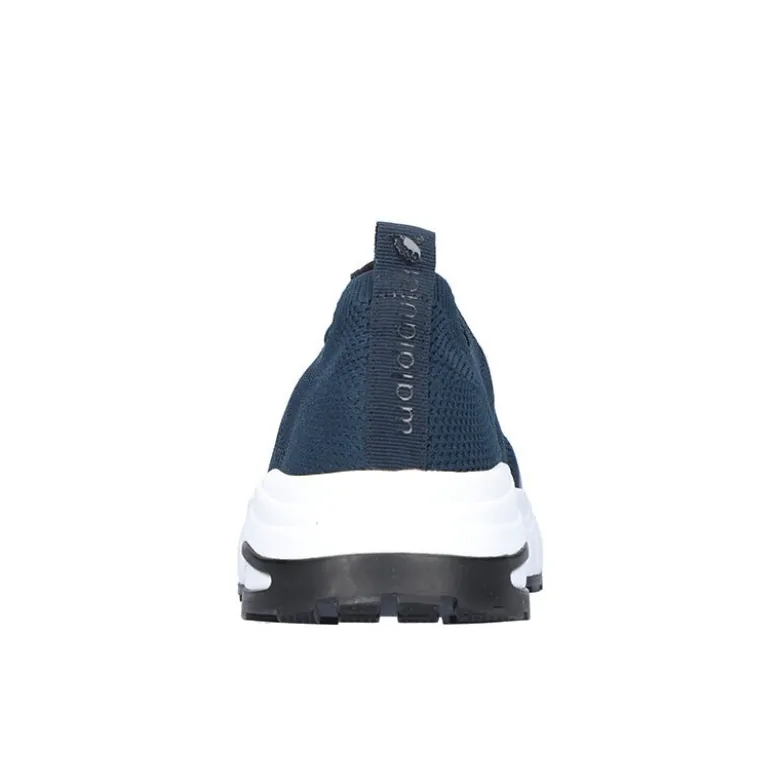 Waldläufer sporty herresneaker - Støvet blå
