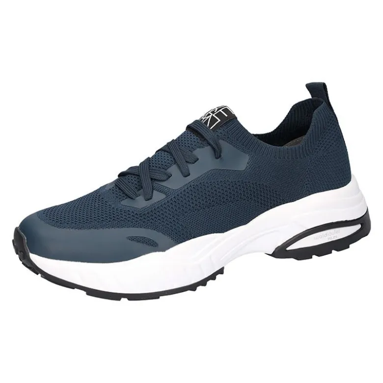 Waldläufer sporty herresneaker - Støvet blå