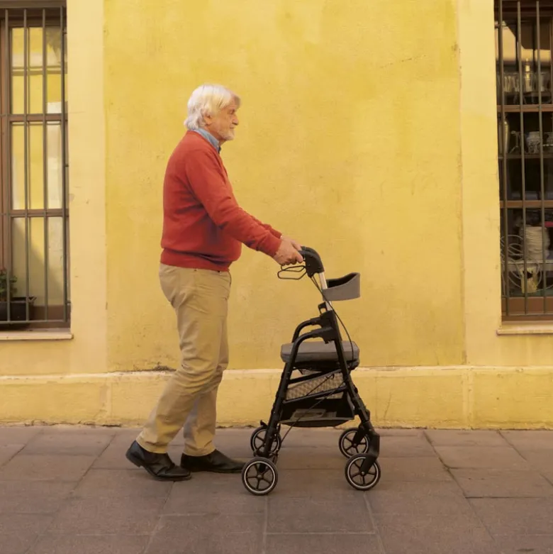 W4 rollator / indkøbsvogn - Grøn