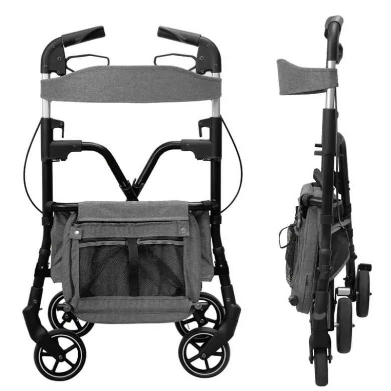 W4 rollator / indkøbsvogn - Grøn