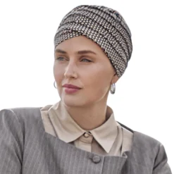 Yoga turban - Beige snake
